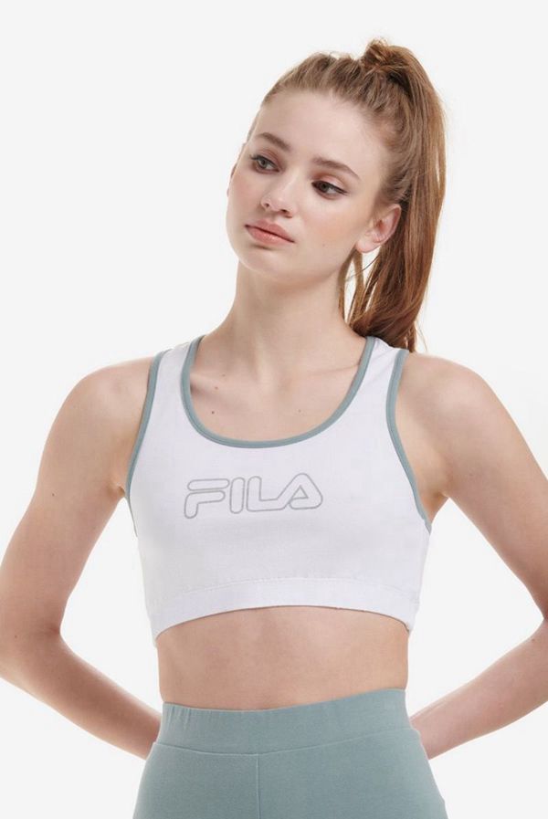 Fila Topy Damske Biele / Strieborne - Rebeca Bra Vypredaj - Slovakia 27019-TNMG